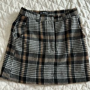 Plaid winter skirt